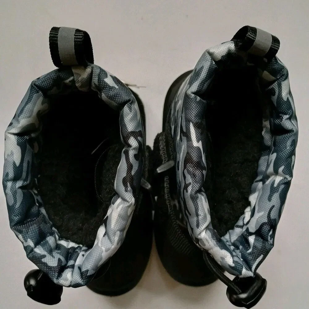 Northside 3M Thinsulate Black Camouflage Insulated Winter Snow Boot Boys 6 NEW